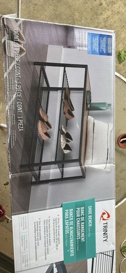 Shoe rack good for putting the shoe and sit on it and wear the shoe