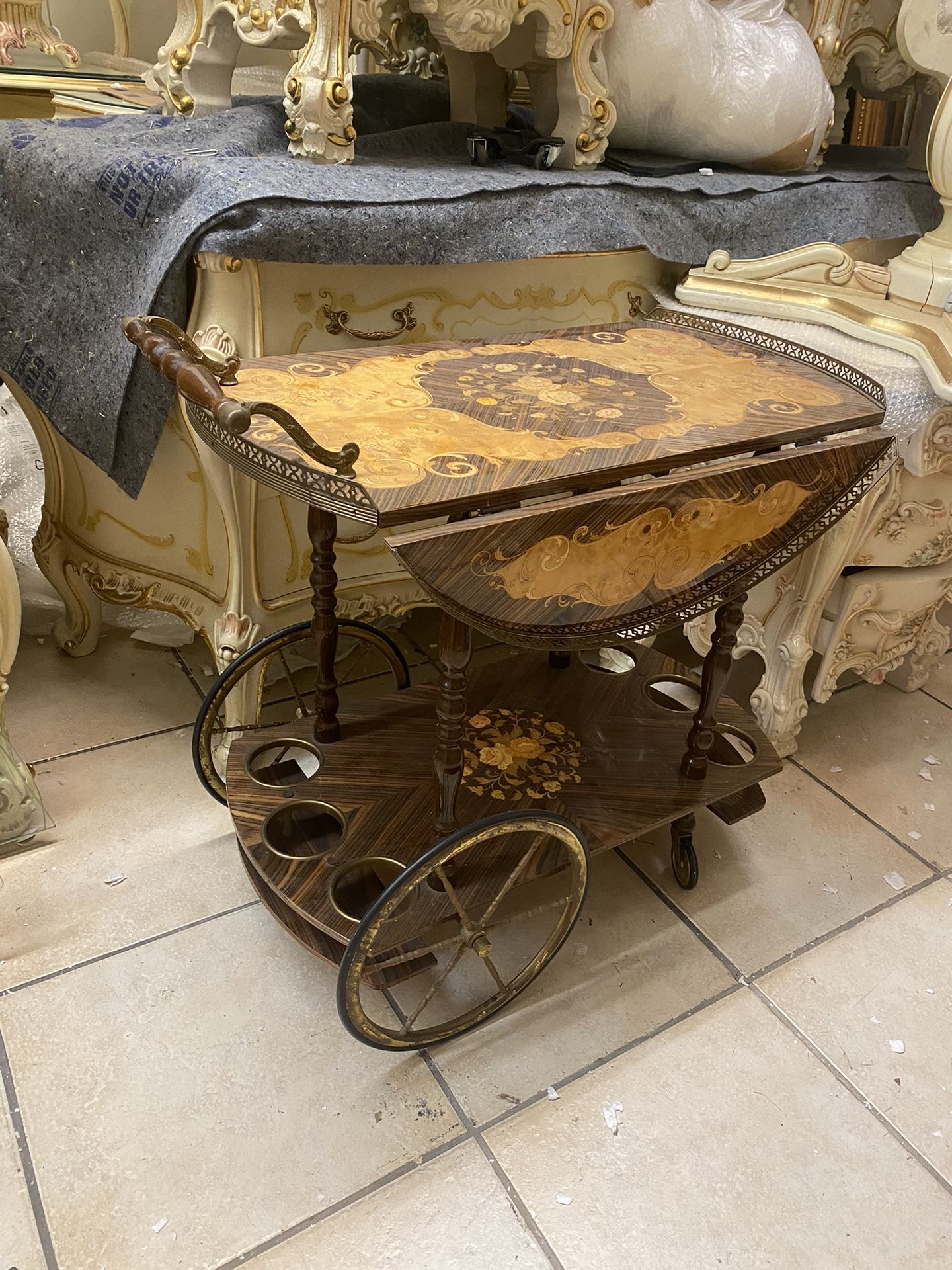 Antique Italian Bar Cart Italy Check My Other Posts