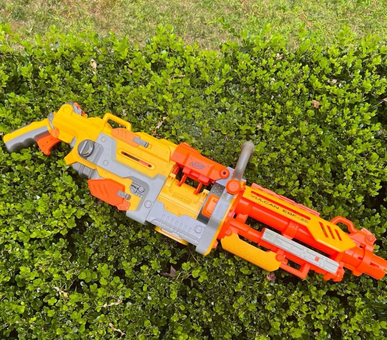 Nerf Vulcan EBF-25 Dart Blaster Belt Machine Gun ~ Tested ~DISCONTINUED