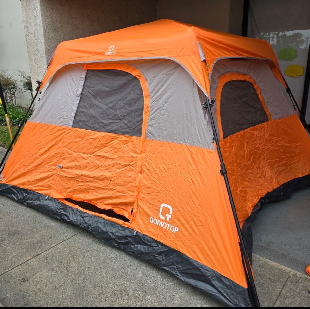Qomotop Tents Person 60 Seconds Set Up Camping Tent