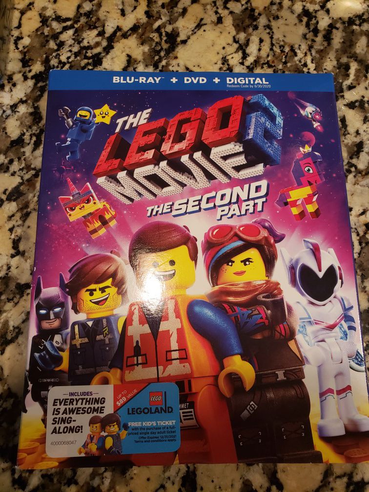 Brand new movie The Lego Movie 2 Blue Ray