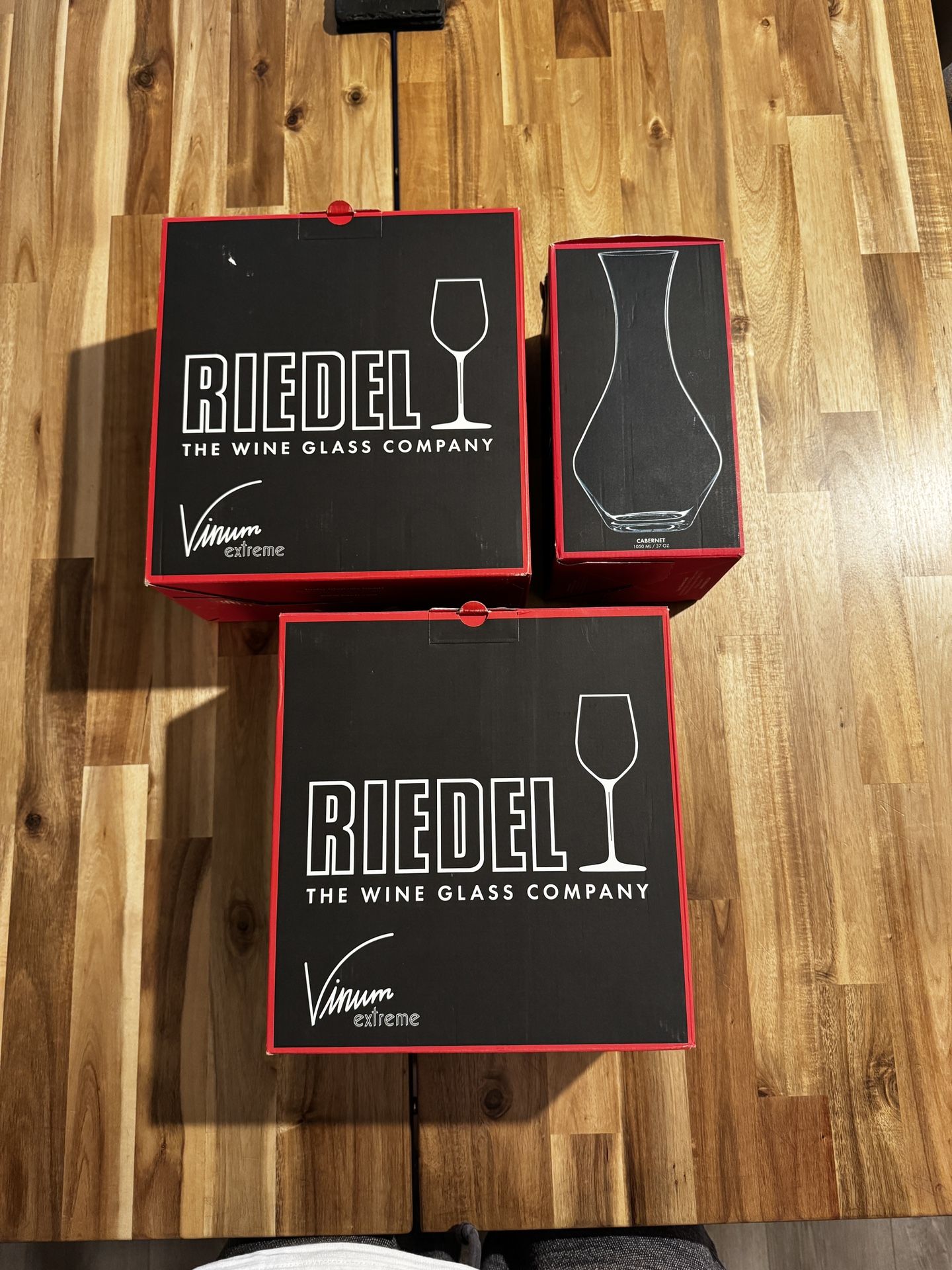 Riedel Red Wine Glasses + Decanter