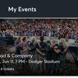 Dead Company At DODGER STADIUM 4 Tickets 