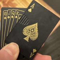 Playing Card Lighter With Dragon Back