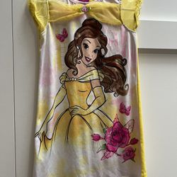 Disney Belle Fantasy Sz 5T Silky Costume Dress Pajamas