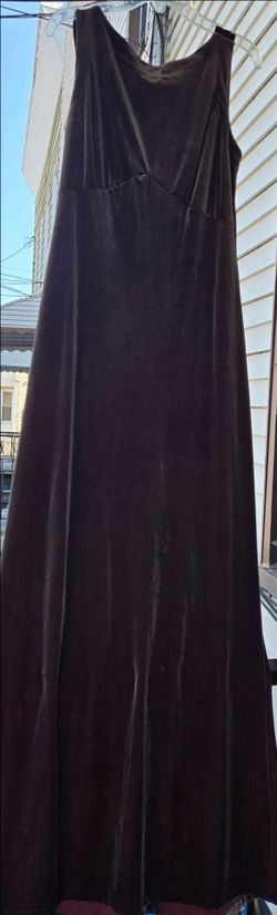 Velour Olive dress