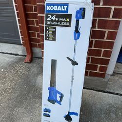 Kobalt 24V Max Brushless Cordless Blower & String Trimmer Combo Kit