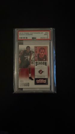2016 Kawhi Leonard Panini Contenders DP - PSA 9 GRADED