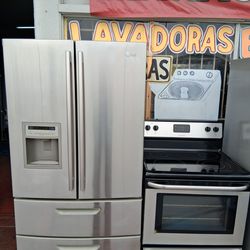 Fridge and stove