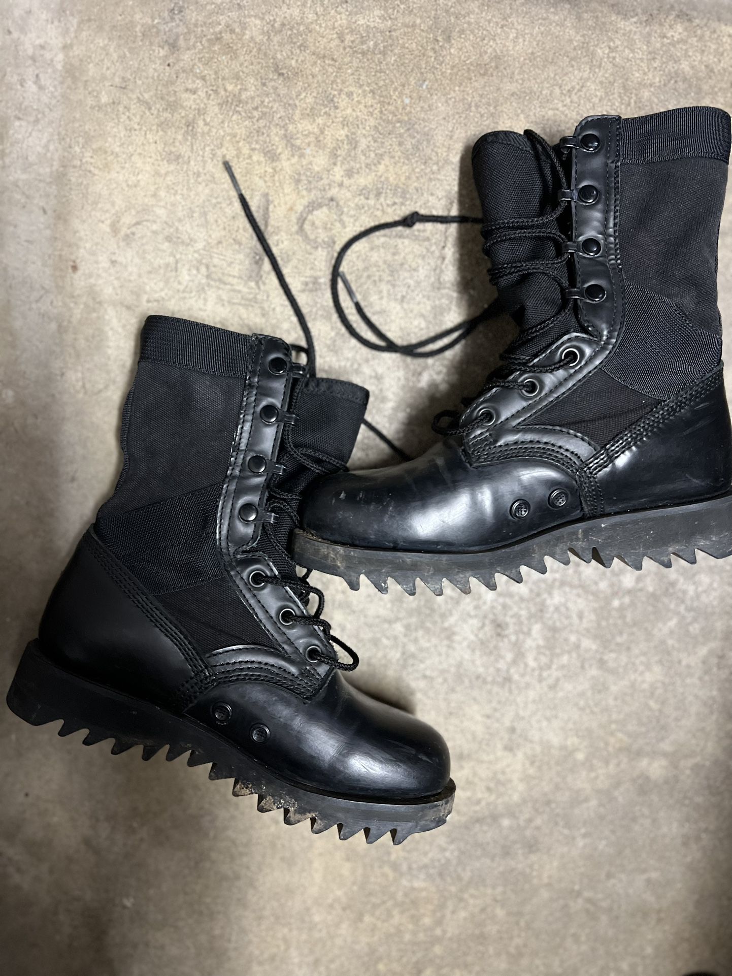 vintage military combat boots alatama 3.5W