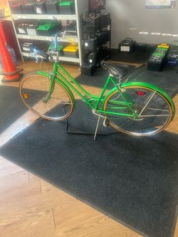 Green Schwinn Vintage Bicycle