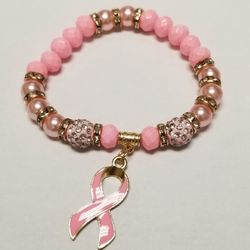 Pink Cancer Awareness Braclet