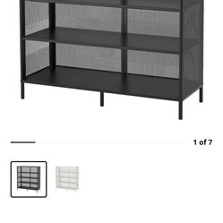 IKEA Bekant Metal And Wood Shelf