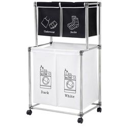 Vertical Laundry Sorter 4 Sections 4 section laundry hamper Laundry Sorter Cart