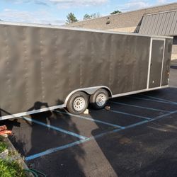 8.5x24ft Enclosed Vnose Trailer Brand New Car Truck Motorcycle ATV Hauler Moving Storage