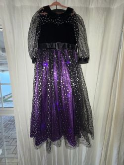Witch Costume-Light-Up Dress with Hat-Youth Medium