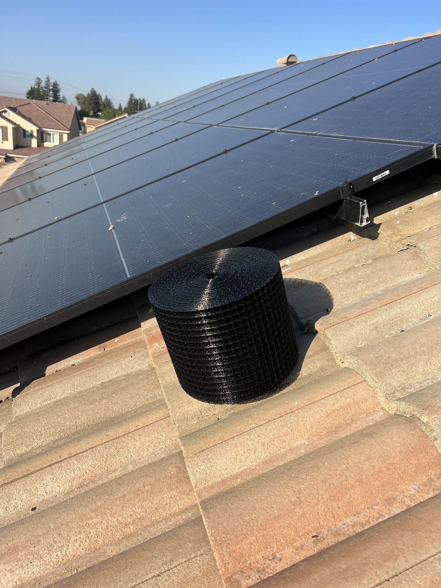 Clean Solar Panels and Bird Guards