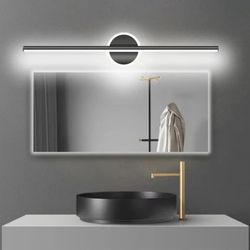Modern LED Wall Lamps Mirror Light 40CM Black Gold Long Strip Light Bathroom Dressers Toilet Lamp Home Decor LED Lighting Lustre