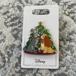 Lady and the Tramp Christmas Pin NWT