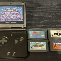Nintendo Game Boy Advance SP – Great Condition + 5 Games & Charger