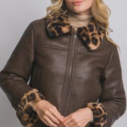 faux leather jacket
