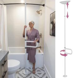 HEALTHCRAFT uPole with Pivot Bar 7-10 ft Transfer Pole (No-Drill Grab Bar) Retail $168.00