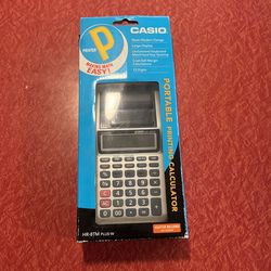 Casio HR-8TM Plus-W Handheld Printing Caliculator
