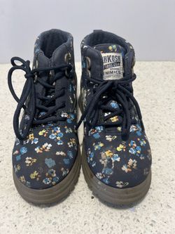 Pre Owned Oshkosh Flower Boots Shoes Girls 11,12