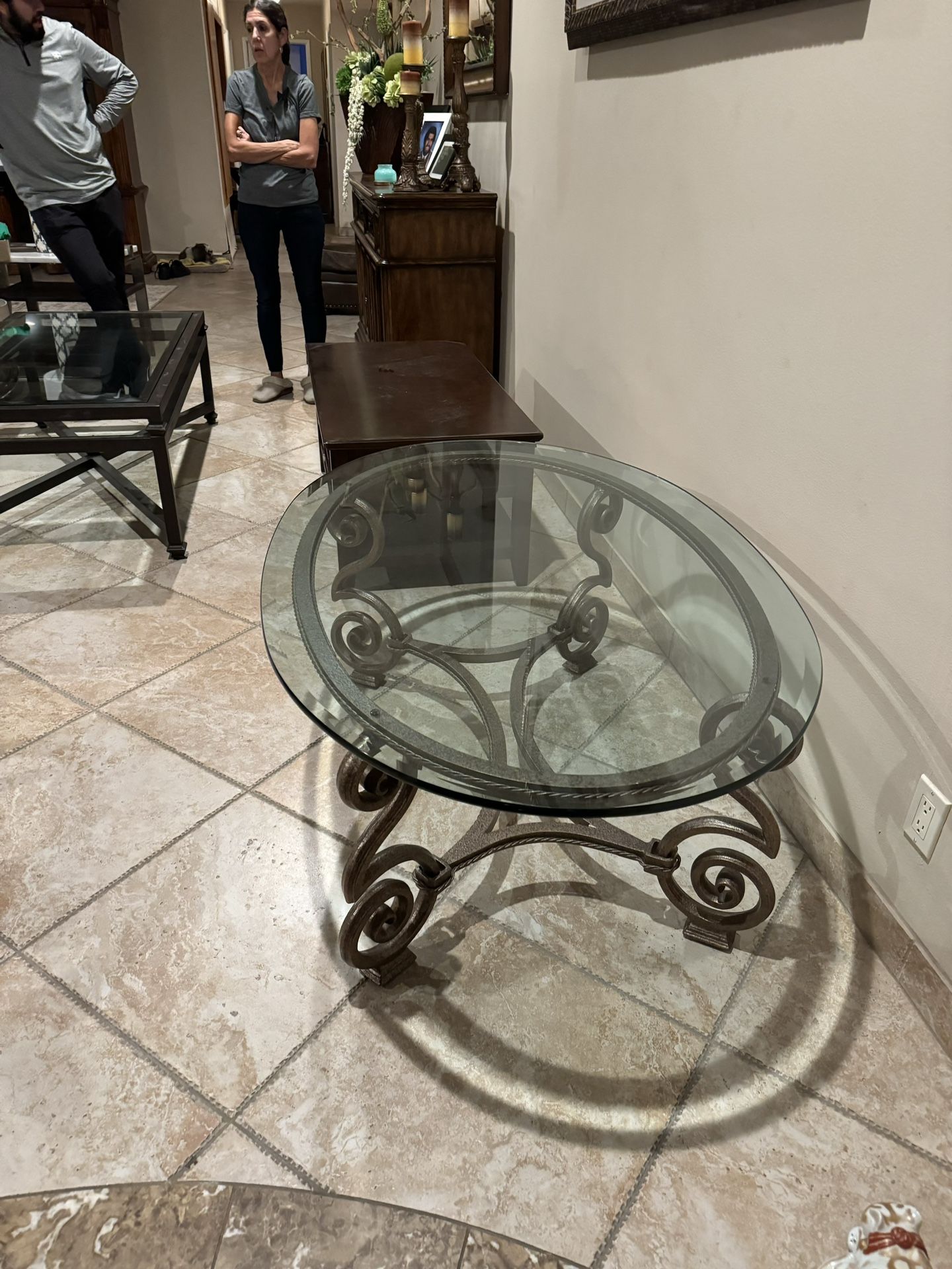 Solano Cocktail Table With Glass Top