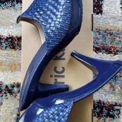 High heel Blue  Sandals  worn one Time