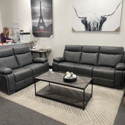 3 Piece Electric Reclining Sofa, Loveseat And Chair 