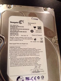 2TB Seagate Barracuda XT