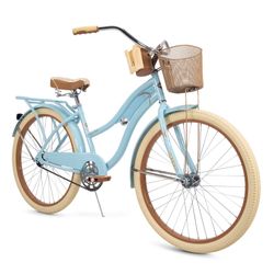 Huffy 26" Nel Lusso Cruiser Bike with Perfect Fit Frame, Blue Women Men