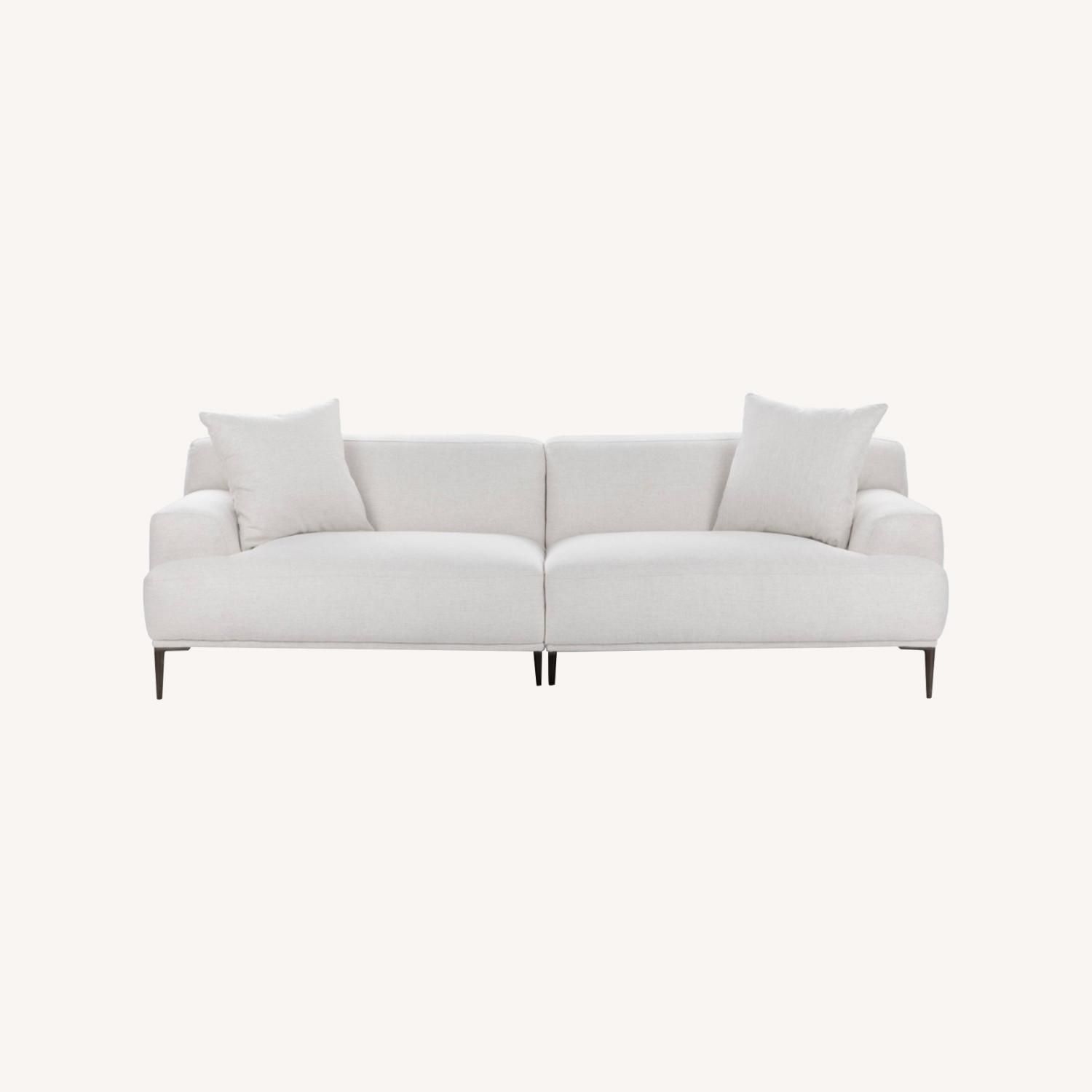 Article - Abisko White Sofa with Ottoman