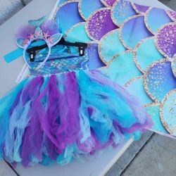 Mermaid Costume  5 To 6 Years.