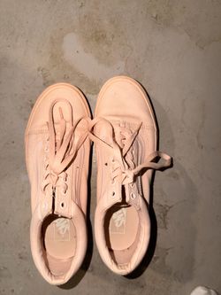 Pink/peach women's vans shoes