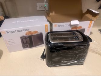 Toastmaster 2-Slice Cool Touch Toaster, Black Extra-Wide 1.25" Slots, Black 6 Browning Levels, Fits Bagels & Thick Bread, Cancel Function, Compact & E