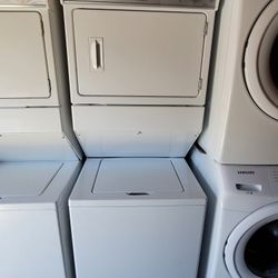 Whirlpool Top Load Washer And Gas Dryer Set Stackable Stacked Single Unit Laundry Center 