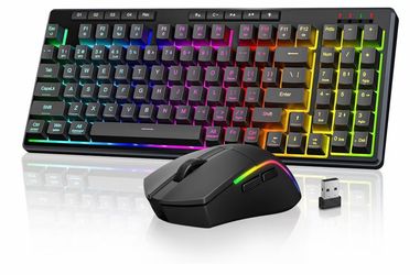 RGB Wireless Gaming Keyboard and Mouse Combo