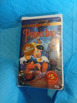 New sealed Disney Pinocchio vhs