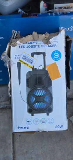 Mega Bass LED Job Site Speaker