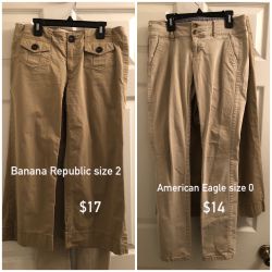 AE , Banana Republic and Hollister Women pants 