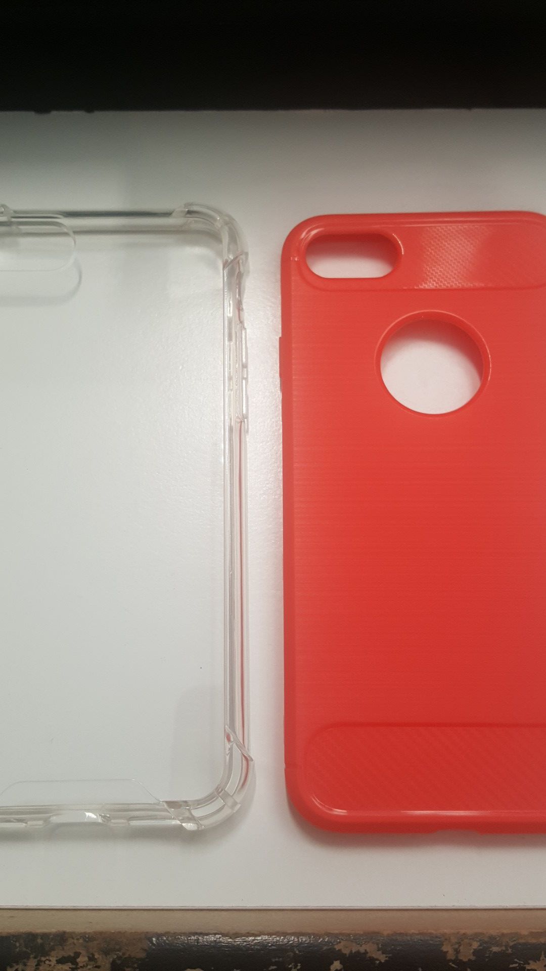 2 cases for iphone 7/8 4.7" not plus color red new 7firm shiping only