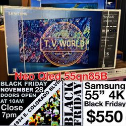 Black Friday sale Samsung 55 inch Neo QLED 55qn85bd 4K TV smart