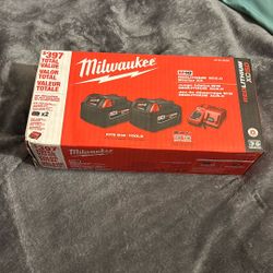 Milwaukee Two Battery Packed 