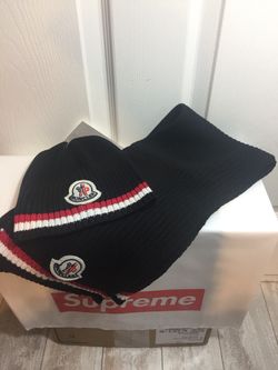 Moncler hat and scarf