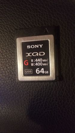 New Sony XQD 64gb camera card