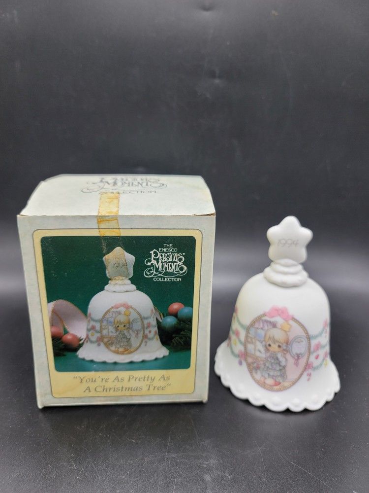 Vintage 1994 Precious Moments Collectable Christmas Bell