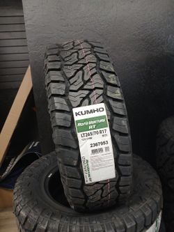 New set of tires 265 70 17 KUMHO RT