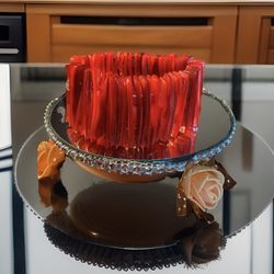 Vintage Red Shell Strech Bracelet 